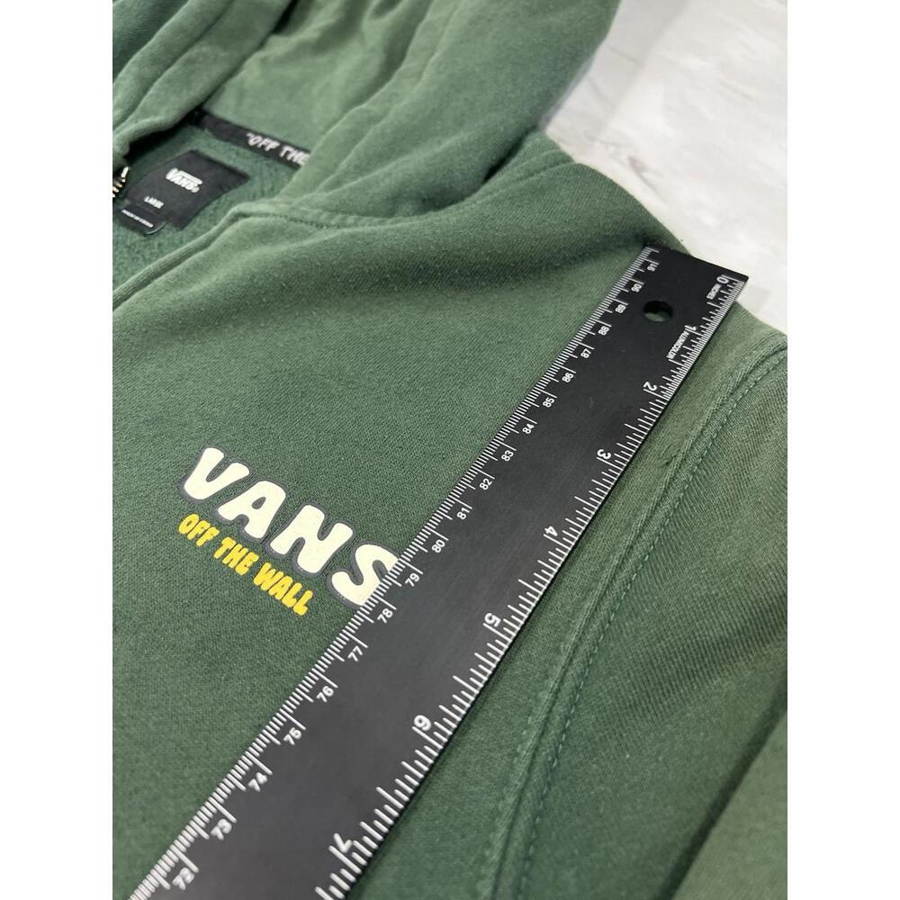 Vans Off The Wall Graphic Hoodie Forest Green Mens Large #9 - Picture 3 of 7